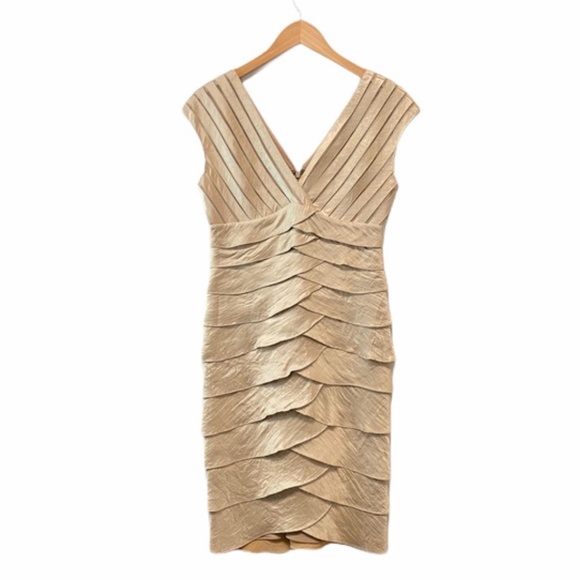 Aidan Mattox Dresses & Skirts - AIDAN MATTOX Niteline Ruffled-Tier Sheath Dress 6